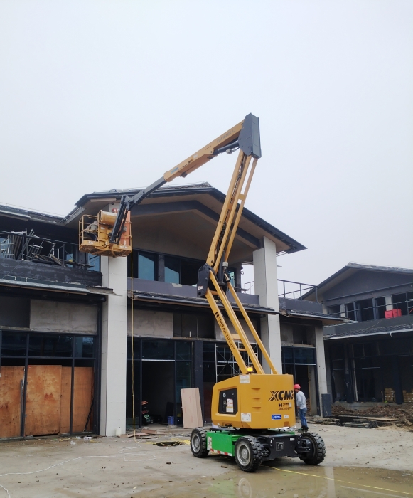 绿色建造新标杆！FH至尊锂电高机助力鄂州民生工程